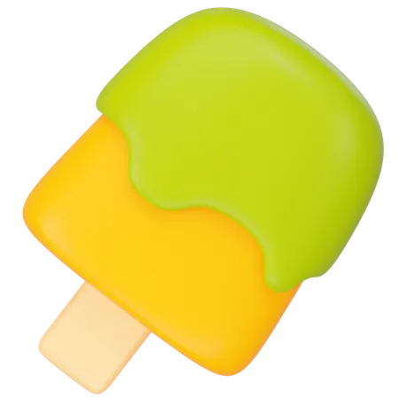 Ice Cream Stick 3 D Icon Render 3D Icon