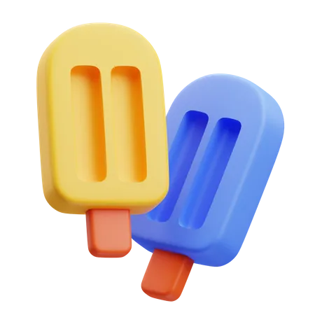 Ice Cream Stick  3D Icon