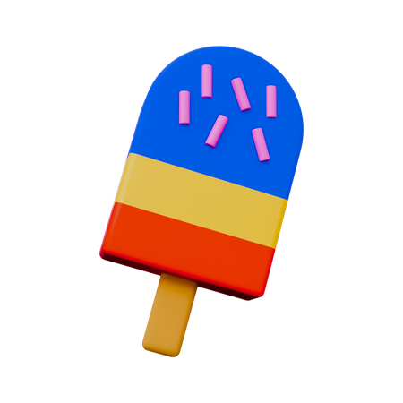 Ice Cream Stick  3D Icon