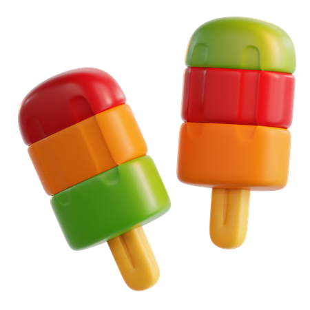 Ice Cream Stick  3D Icon