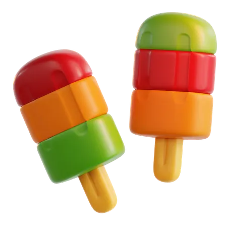 Ice Cream Stick  3D Icon