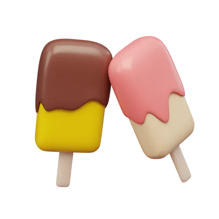 Ice Cream Stick  3D Icon