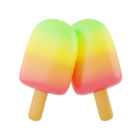 Ice Cream Stick  3D Icon