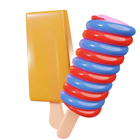 Ice Cream Stick  3D Icon