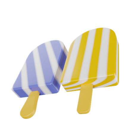 Ice Cream Stick  3D Illustration