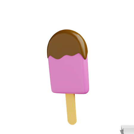 Ice Cream Stick  3D Illustration