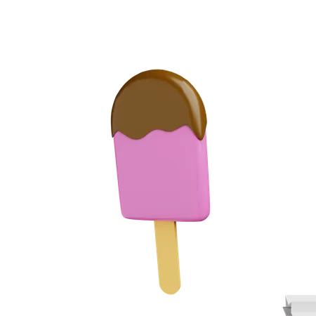 Ice Cream Stick  3D Illustration