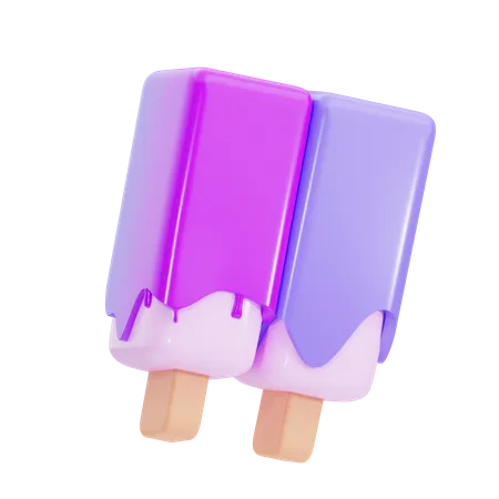 Ice Cream Stick  3D Illustration