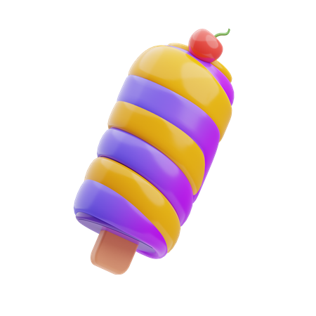 Ice Cream Stick  3D Illustration