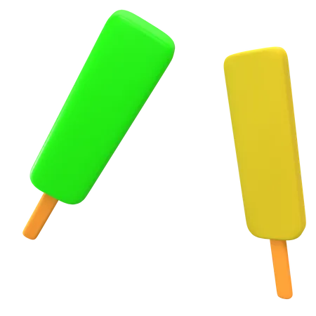 Ice Cream Stick  3D Illustration