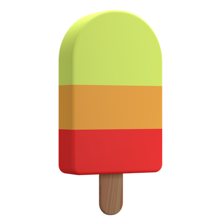 Ice Cream Stick  3D Illustration