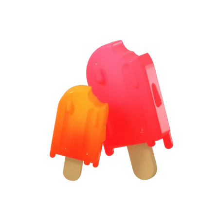 Ice Cream Stick  3D Illustration