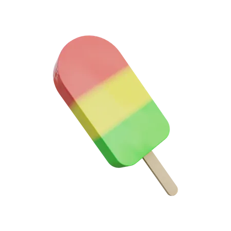 Ice Cream Stick  3D Illustration