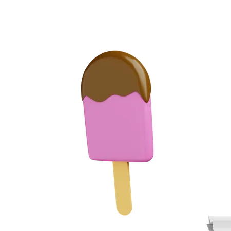 3 D Illustration Of Food Ice Cream 3D Illustration