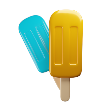 Ice Cream Stick 3D Illustration