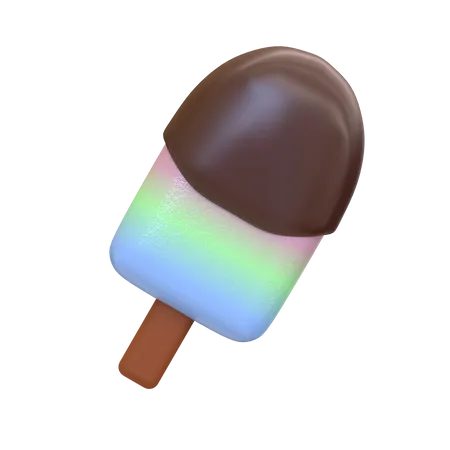 3 D Rendering Ice Cream Stick Summer 3 D Icon 3D Illustration