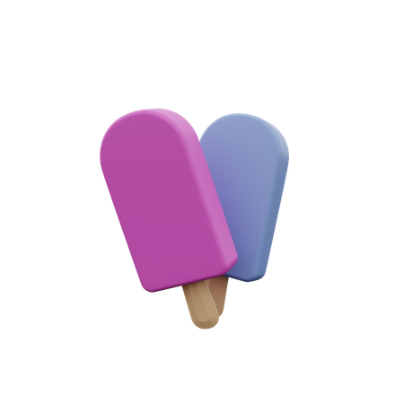 Ice Cream Sticks  3D Icon