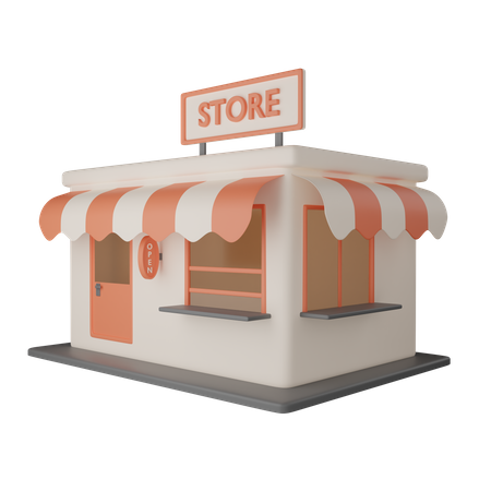 Ice cream store  3D Icon