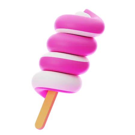 Ice Cream Swirl  3D Icon