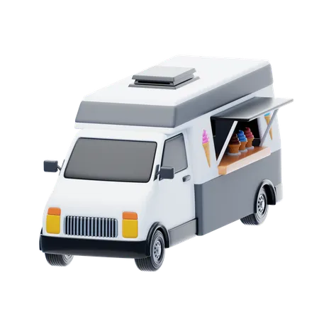 Ice Cream Truck  3D Icon