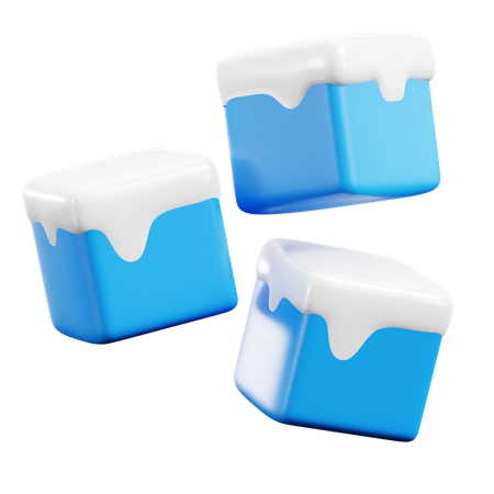 Ice cube  3D Icon