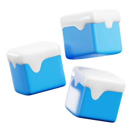 Ice cube  3D Icon