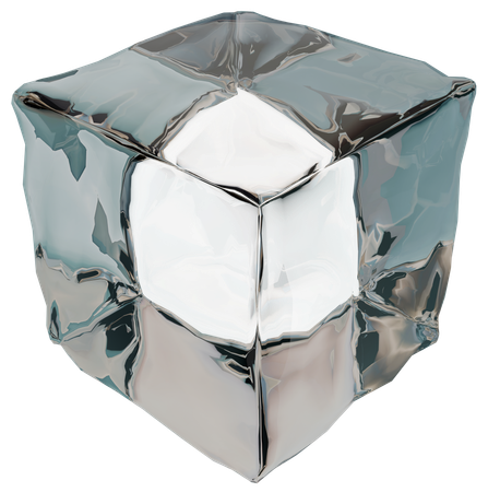 Ice Cube Abstract Shape  3D Icon