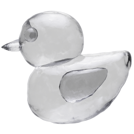 Ice Duck  3D Icon