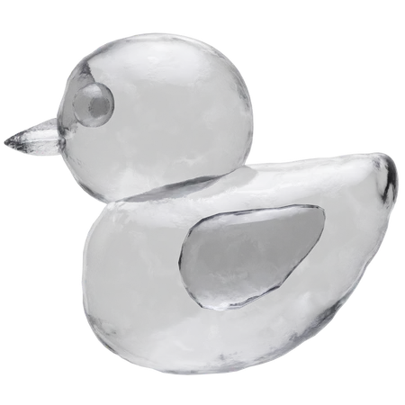 Ice Duck  3D Icon