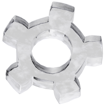 Ice Gear  3D Icon