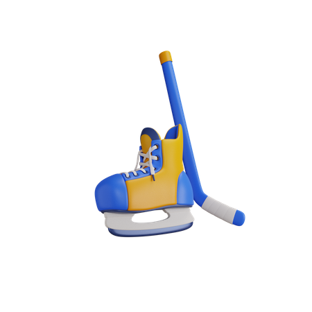 Ice Hockey  3D Icon