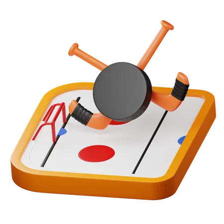 Ice Hockey  3D Icon