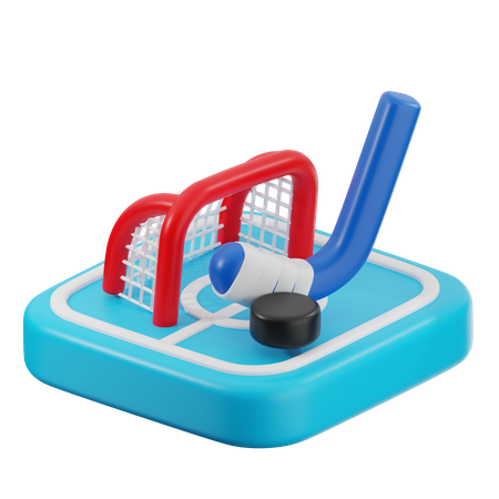 Ice Hockey  3D Icon