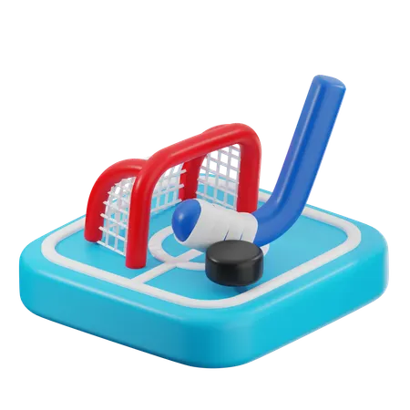 Ice Hockey  3D Icon