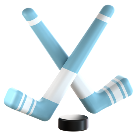 Ice Hockey  3D Icon