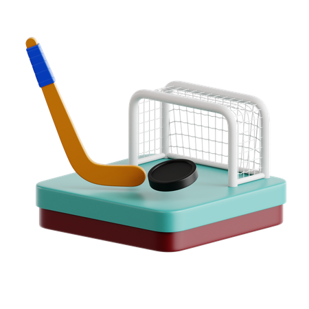 Ice Hockey  3D Icon