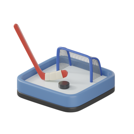 Ice Hockey  3D Icon