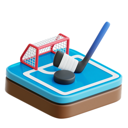 Ice Hockey  3D Icon