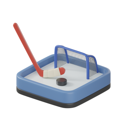 Ice Hockey  3D Icon