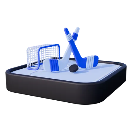 Ice Hockey Sports  3D Icon