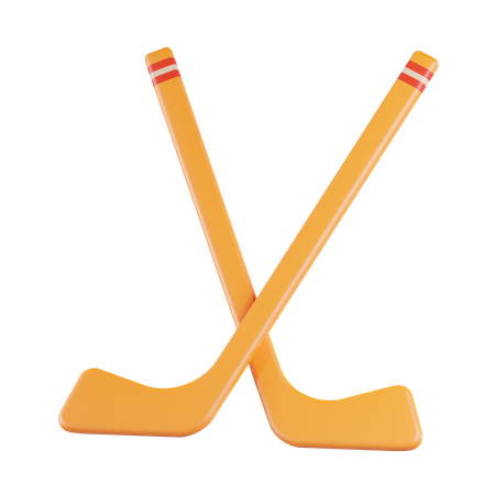 Ice Hockey Stick  3D Icon