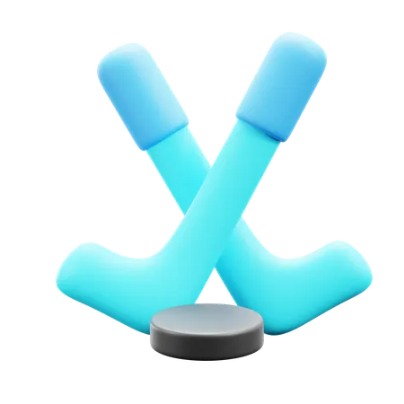 Ice Hokey  3D Icon