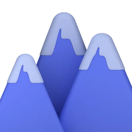 Ice Mountain 3D Icon