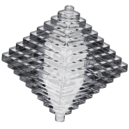 Ice Pyramid  3D Icon