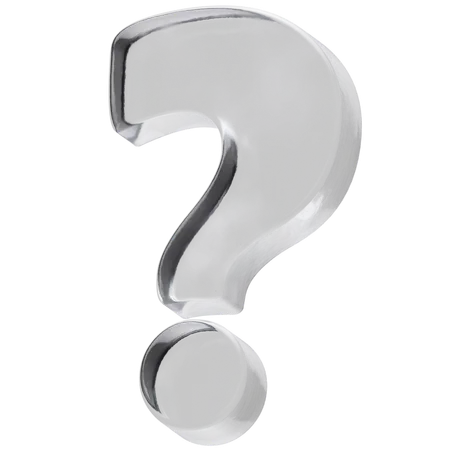 Ice Question Mark  3D Icon