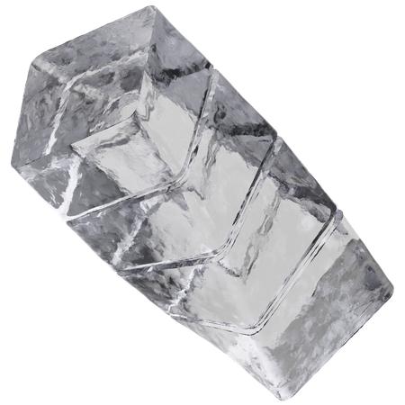 Ice Rectangle  3D Icon