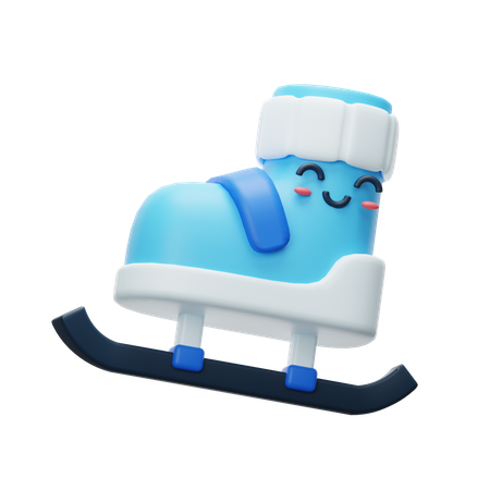 Ice Skate  3D Icon