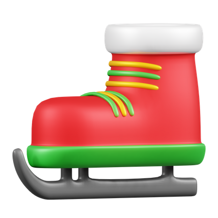 Ice Skate 3D Illustration