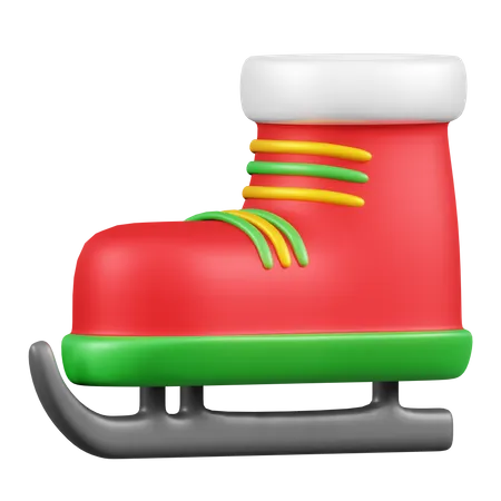 Ice Skate  3D Illustration