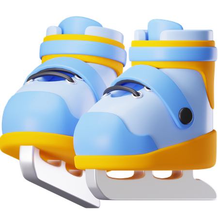 Ice Skate Boots  3D Icon